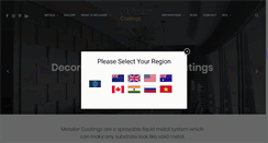 Desktop Screenshot of metaliercoatings.com